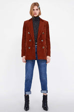Load image into Gallery viewer, DOUBLE-BREASTED CORDUROY BLAZER