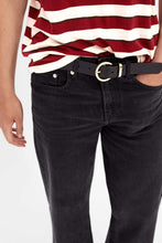 Load image into Gallery viewer, LEATHER BELT WITH BUCKLE