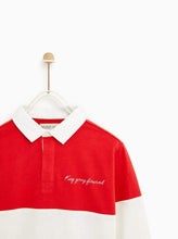 Load image into Gallery viewer, EMBROIDERED THREE-TONE POLO SHIRT
