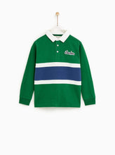 Load image into Gallery viewer, EMBROIDERED THREE-TONE POLO SHIRT