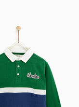 Load image into Gallery viewer, EMBROIDERED THREE-TONE POLO SHIRT