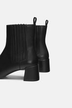 Load image into Gallery viewer, LEATHER HIGH-HEEL ANKLE BOOTS
