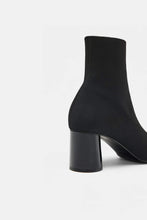 Load image into Gallery viewer, FABRIC HIGH HEEL ANKLE BOOTS