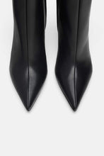 Load image into Gallery viewer, LEATHER STILETTO-HEEL ANKLE BOOTS