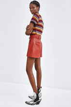 Load image into Gallery viewer, FAUX LEATHER BERMUDA SHORTS