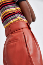 Load image into Gallery viewer, FAUX LEATHER BERMUDA SHORTS